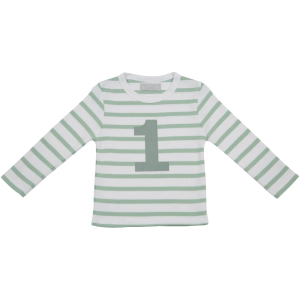 Seafoam & White Striped 1 Shirt - Image 2