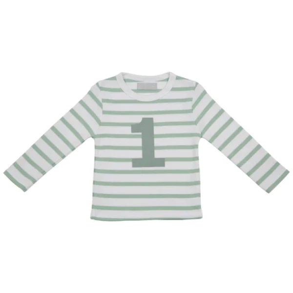 Seafoam & White Striped 1 Shirt