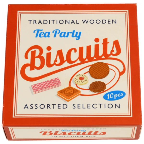 Wooden Tea Party Biscuits