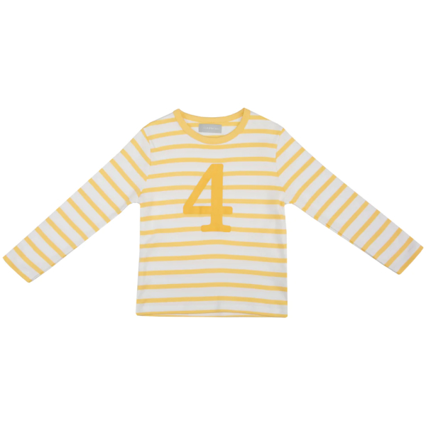 Buttercup & White Breton Striped 4 Shirt