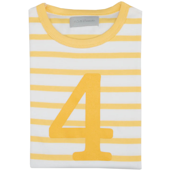 Buttercup & White Breton Striped 4 Shirt - Image 2