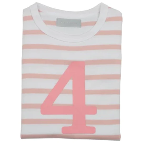 Pale Pink & White Striped 4 Shirt - Image 2