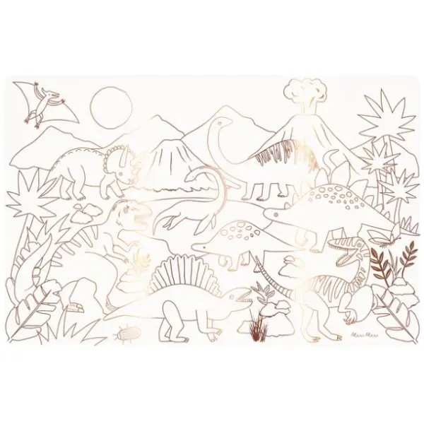 Dinosaur Colouring Placemats - Image 2