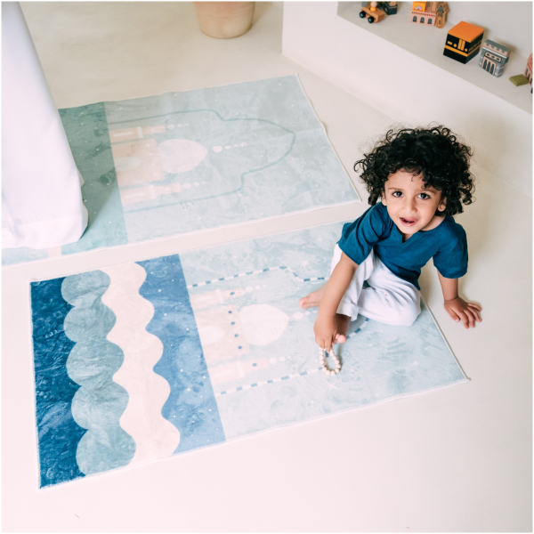 Children's Prayer Mat - Blue - Image 4