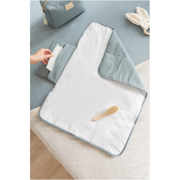 Waterproof Changing Pad - Stone Blue - Image 2