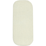 Newborn Cradle Fitted Sheet - Blue Grid