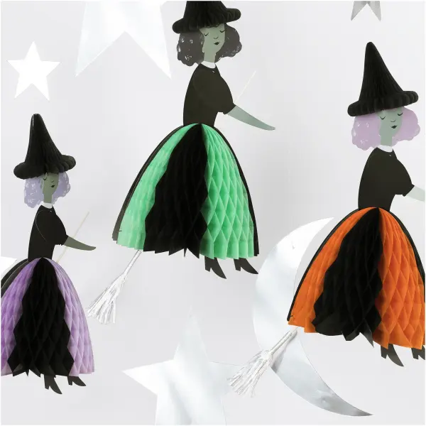 Flying Honeycomb Witch Decorations - Image 2