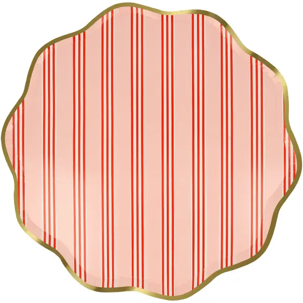 Festive Stripe Dinner Plates - Image 3