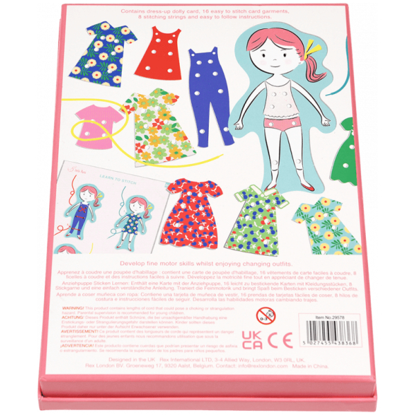 Learn To Stitch Dress-Up Dolly Kit - Image 4