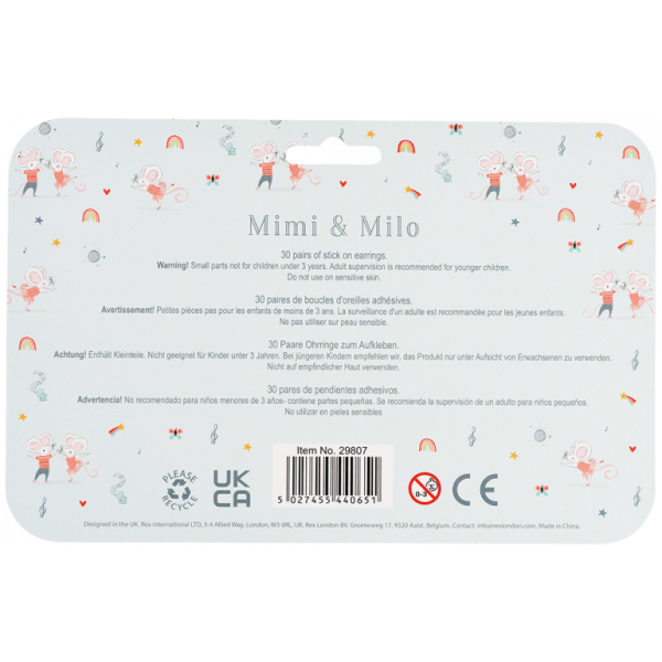 Stick On Earrings (30 pairs) - Mimi and Milo - Image 4