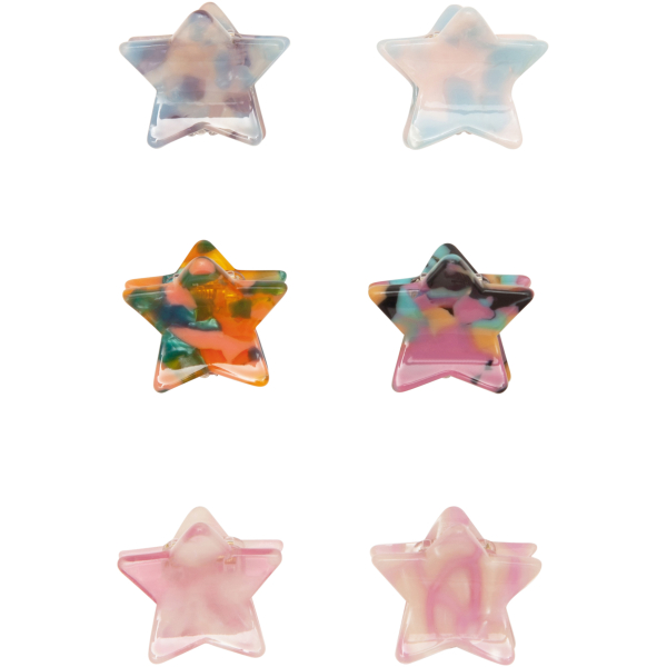 Mini star claw clips