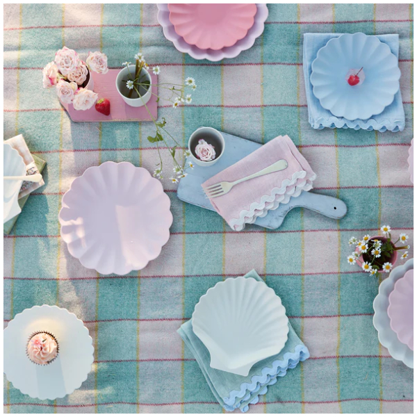 Pastel Ric Rac Fabric Napkins - Image 2