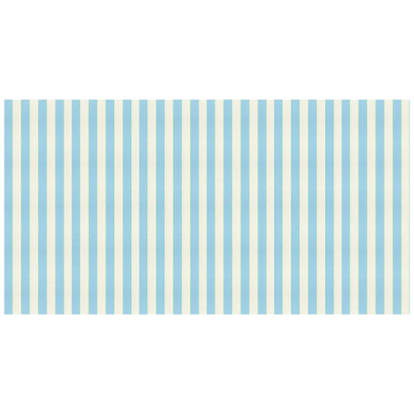 Pale Blue Stripe Paper Tablecloth - Image 4