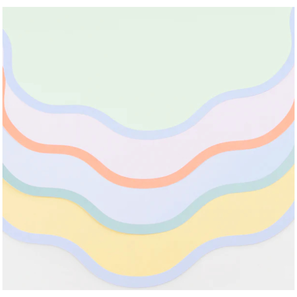 Wavy Round Paper Placemats - Image 5