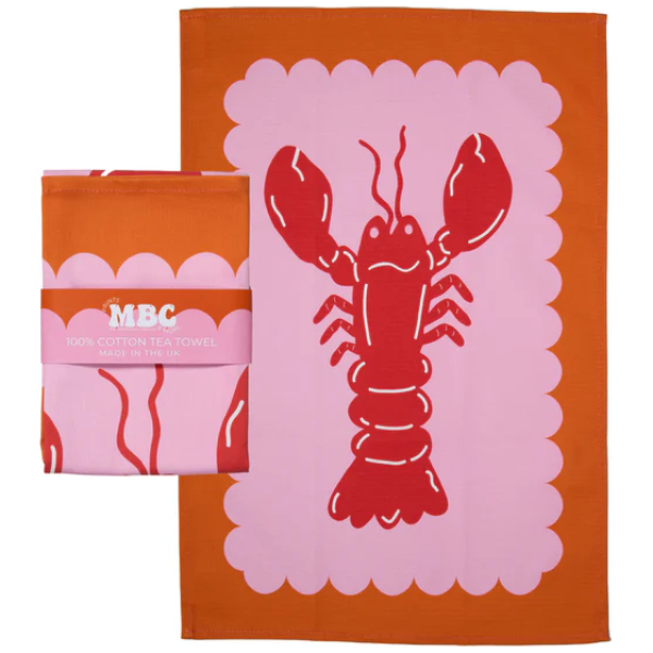 Lobster Scallop Tea Towel