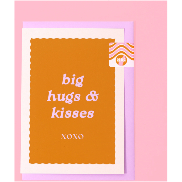 Big Hugs & Kisses Card (A6)