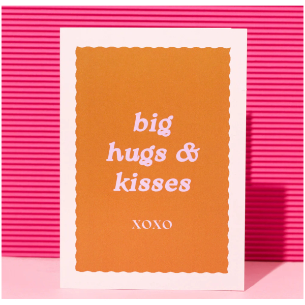 Big Hugs & Kisses Card (A6)