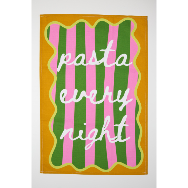 Pasta Every Night Tea Towel - Image 3