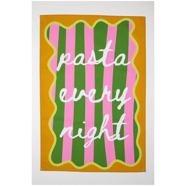 Pasta Every Night Tea Towel - Image 3