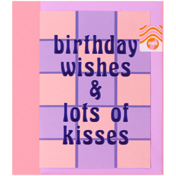 Birthday Wishes & Lots of Kisses Card (A6) - Image 2