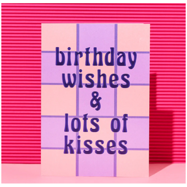 Birthday Wishes & Lots of Kisses Card (A6) - Image 2