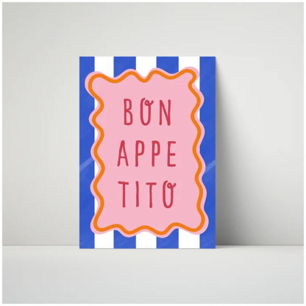 Bon Appetito Border Poster (A3) - Image 4