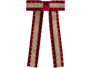 Circus Glitter Bow - Red