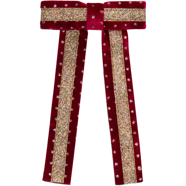 Circus Glitter Bow - Red