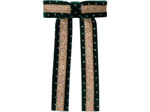 Circus Glitter Bow - Green
