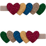 Jazzy Layered Heart Clips