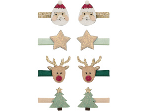 Santa & Rudolph Mini Clips