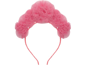 Pink Ruffle Flower Headdress