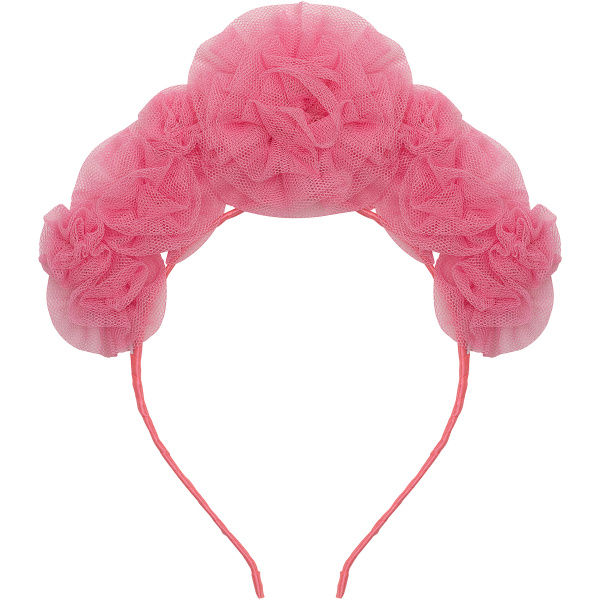Pink Ruffle Flower Headdress