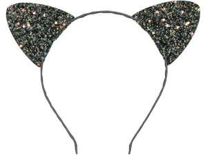 Spooky Glitter Cat Ears