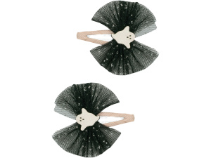 Ghoulish Ghost Tulle Clips