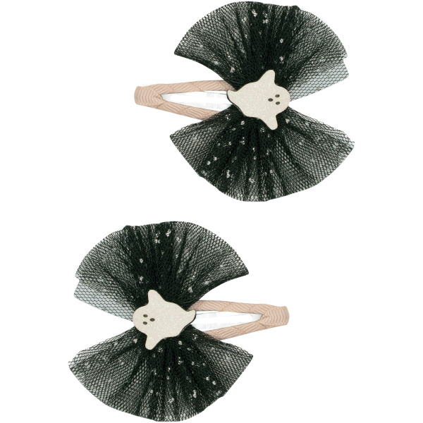 Ghoulish Ghost Tulle Clips