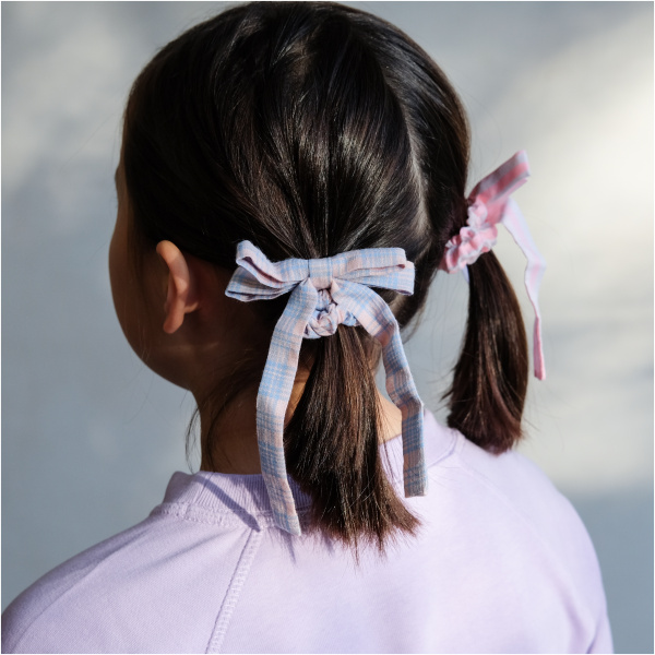 Summer stripes bow scrunchies - Image 3