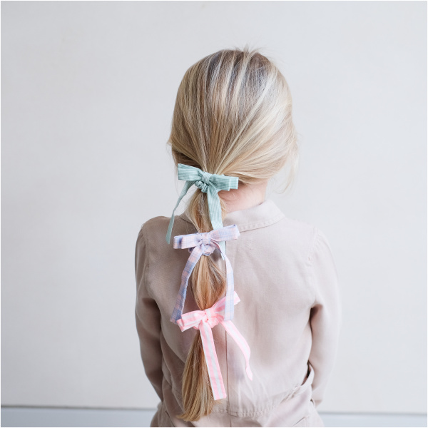 Summer stripes bow scrunchies - Image 2