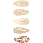 Leopard scalloped mini clic clacs