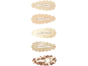 Leopard scalloped mini clic clacs