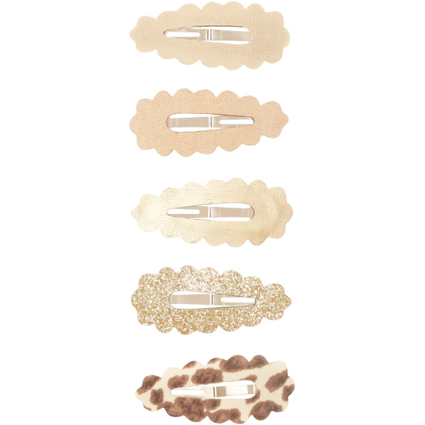 Leopard scalloped mini clic clacs