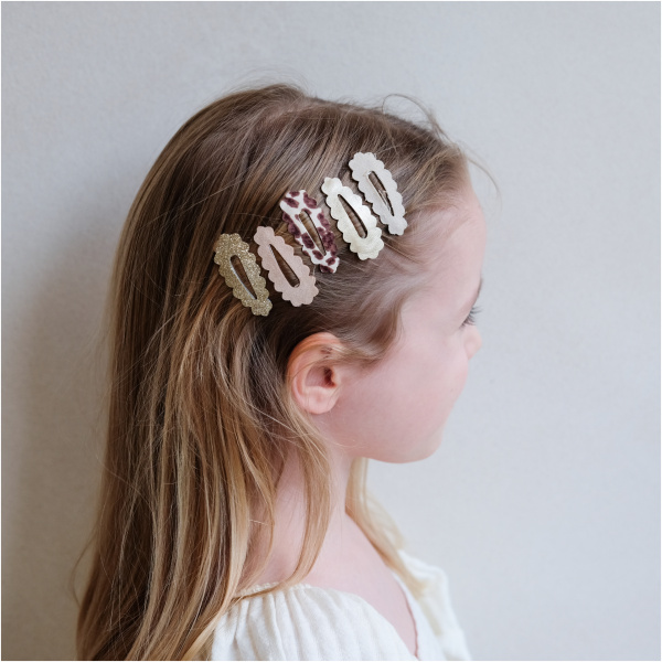 Leopard scalloped mini clic clacs - Image 3