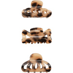 Assorted leopard mini claw clips