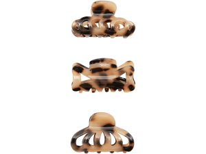 Assorted leopard mini claw clips