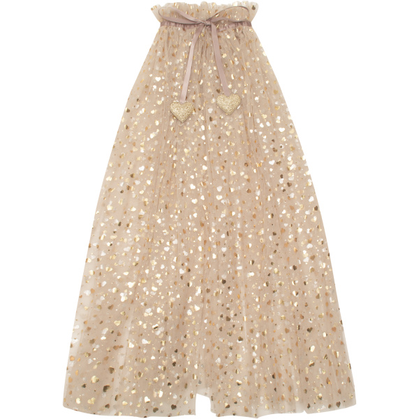 Heart print cape