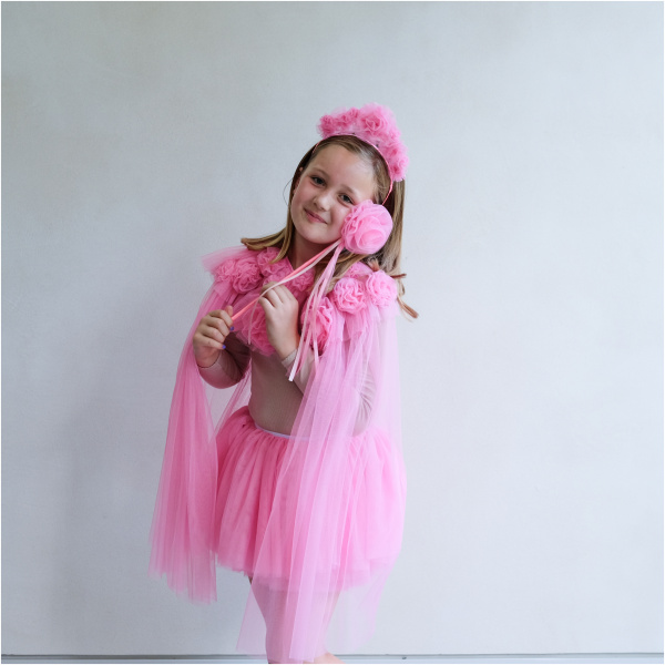 Pink Ruffle Flower Tutu - Image 3