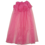 Pink Ruffle Flower Cape