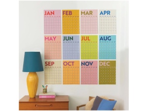 12x A3 Extra Large Colourburst Wall Planner