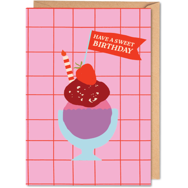 Ice Cream Birthday Card