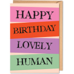 Lovely Human Birthday Card